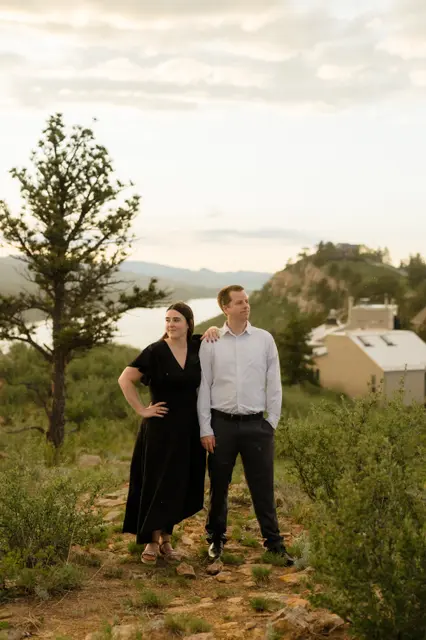Standing in the high-desert brush as the sun drops behind the hills
